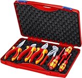 KNIPEX Werkzeug-Box RED Elektro Set 2 7-teilig 275 mm, 00 21 15